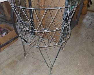Vintage rolling basket