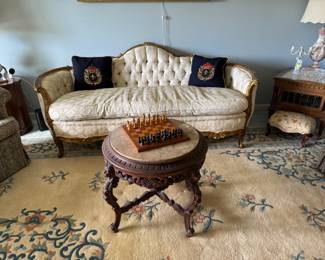 Tufted sofa