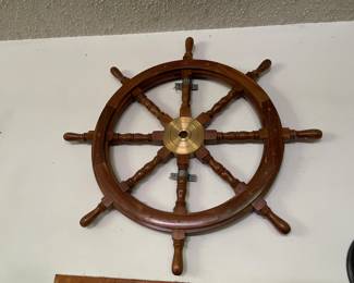 ships wheel decor