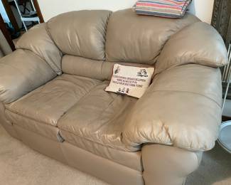 leather loveseat