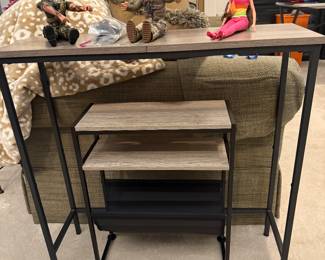 Unique Side Table with Magazine Rack