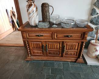 Buffet and lots of gorgeous American Cut glass...varying prices