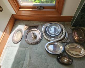 Plated Sterling serving ware