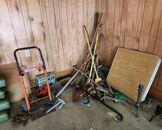 Various yard items and tools