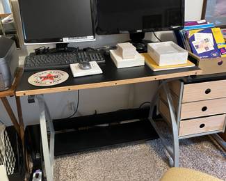 computers and desk