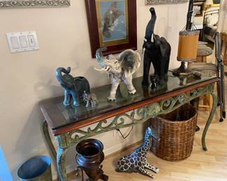 side table, more jungely