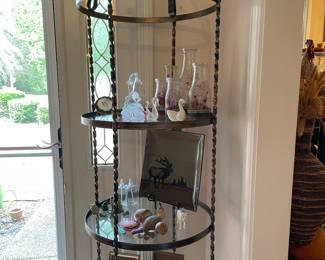 curio cabinet / glass shelves