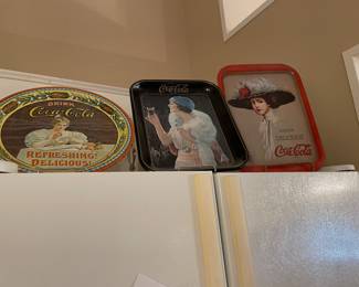 vintage coke trays