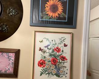 lots of art in this some. Some professional, some not so much, many frames
