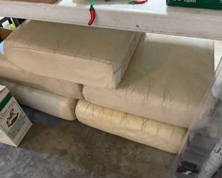 leather covered cushions