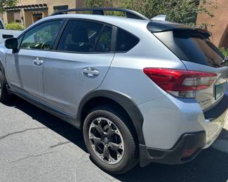 2021 Subaru Crosstrek Premium — a 4-door AWD sport utility vehicle with under 25,000 miles. One-owner vehicle, no accident history and excellent condition. If you're seriously interested, email Kathryn@estatesaleswithgrace.com to receive the Carfax report. The vehicle may be sold prior to the estate sale for the right offer.