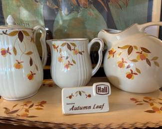 Autumn Leaf by Hall - Multiple items, serving platters, place settings, etc. Our client was a dealer in California and has extensive items.