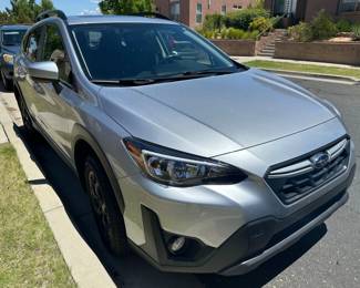 2021 Subaru Crosstrek Premium — a 4-door AWD sport utility vehicle with under 25,000 miles. One-owner vehicle, no accident history and excellent condition. If you're seriously interested, email Kathryn@estatesaleswithgrace.com to receive the Carfax report. The vehicle may be sold prior to the estate sale for the right offer.