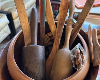 Wood Bowls and Utensils