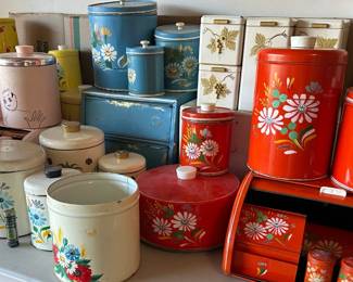 Vintage Tin Canister Sets
