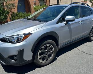 2021 Subaru Crosstrek Premium — a 4-door AWD sport utility vehicle with under 25,000 miles. One-owner vehicle, no accident history and excellent condition. If you're seriously interested, email Kathryn@estatesaleswithgrace.com to receive the Carfax report. The vehicle may be sold prior to the estate sale for the right offer.