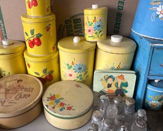 Vintage Tin Canister Sets