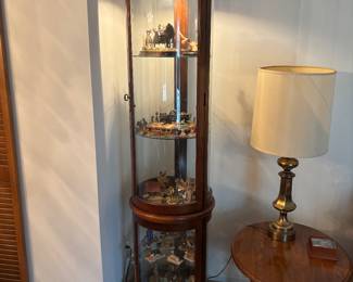 Darling round curio cabinet