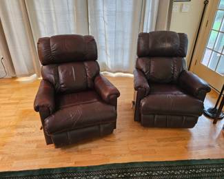 Two Leather Recliners