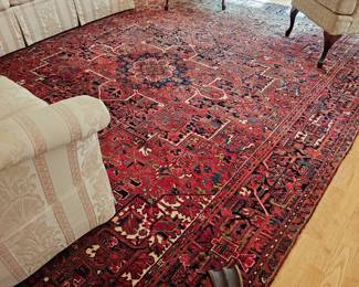 Large Heriz Floor Rug.