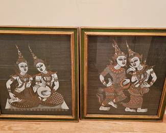 Thai Kinnara Silk Prints