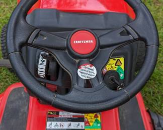 Craftsman Riding Lawn Mower gently used on less than half an acre of St. Augustine grass serviced annually and kept under cover. Bought in 2020.