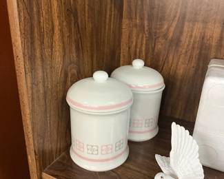 Avon Porcelain Apothecary Jars 1987