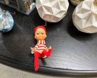 Vintage Elf Pixie Christmas Ornament