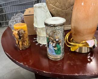 Carved Elephant Themed Candle - Christmas Emperor Art Creations Pillar Candle