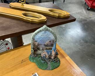 Thomas Kinkade Window of Prayer Figure