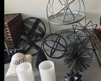 Decorator Items and Tiered Serving Tray