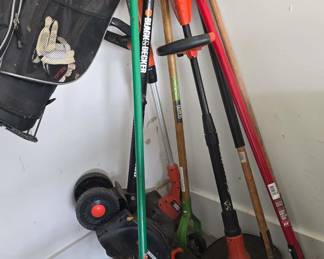 Edgers, Trimmer, Broom, Planter Stand, Gulf Clubs