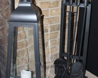 Metal Candle Holder, Fireplae Utensils