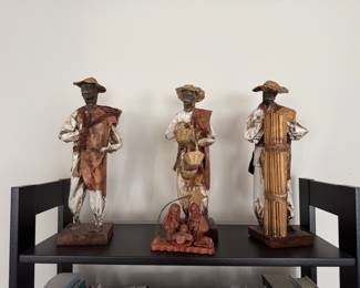 Vintage paper mache figures