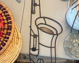 Vintage saxophone wall plaque