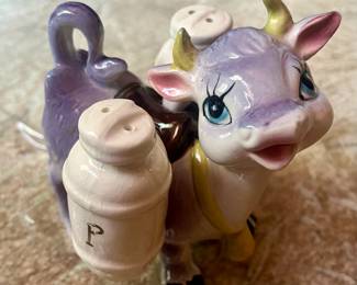 Vintage Purple Cow w/salt and pepper