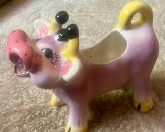 Vintage Purple Cow Creamer