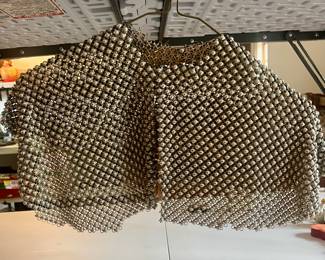 1940’s silver mesh shawl