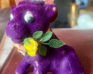 Vintage 1950’s Felt Priscilla Purple Cow