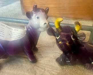 Vintage Purple Cows