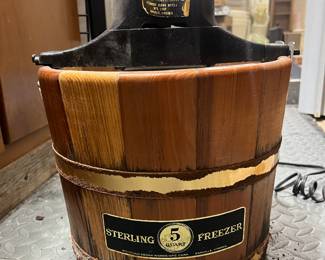 Vintage Sterling Ice Cream Freezer