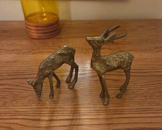 Small Brass Deer