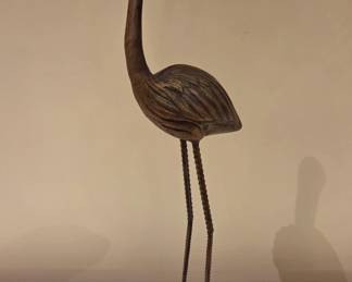 Brass Flamingo