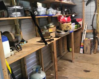 Gardening tools and supplies, electrical, household supplies.  