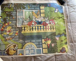 Vintage disney fabric