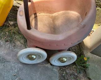 Vintage little tikes doll carriage