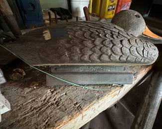 Antique duck decoy
