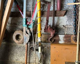 Assorted tools gardening
