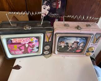 Pink Panther and I Love Lucy Tin lunch boxes