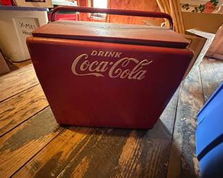 Vintage coca cola cooler